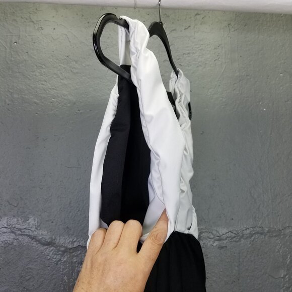 Hackwith Design House Bathing Suit Plus +1 US 14 One Piece Black White Swimsuit - Picture 8 of 11